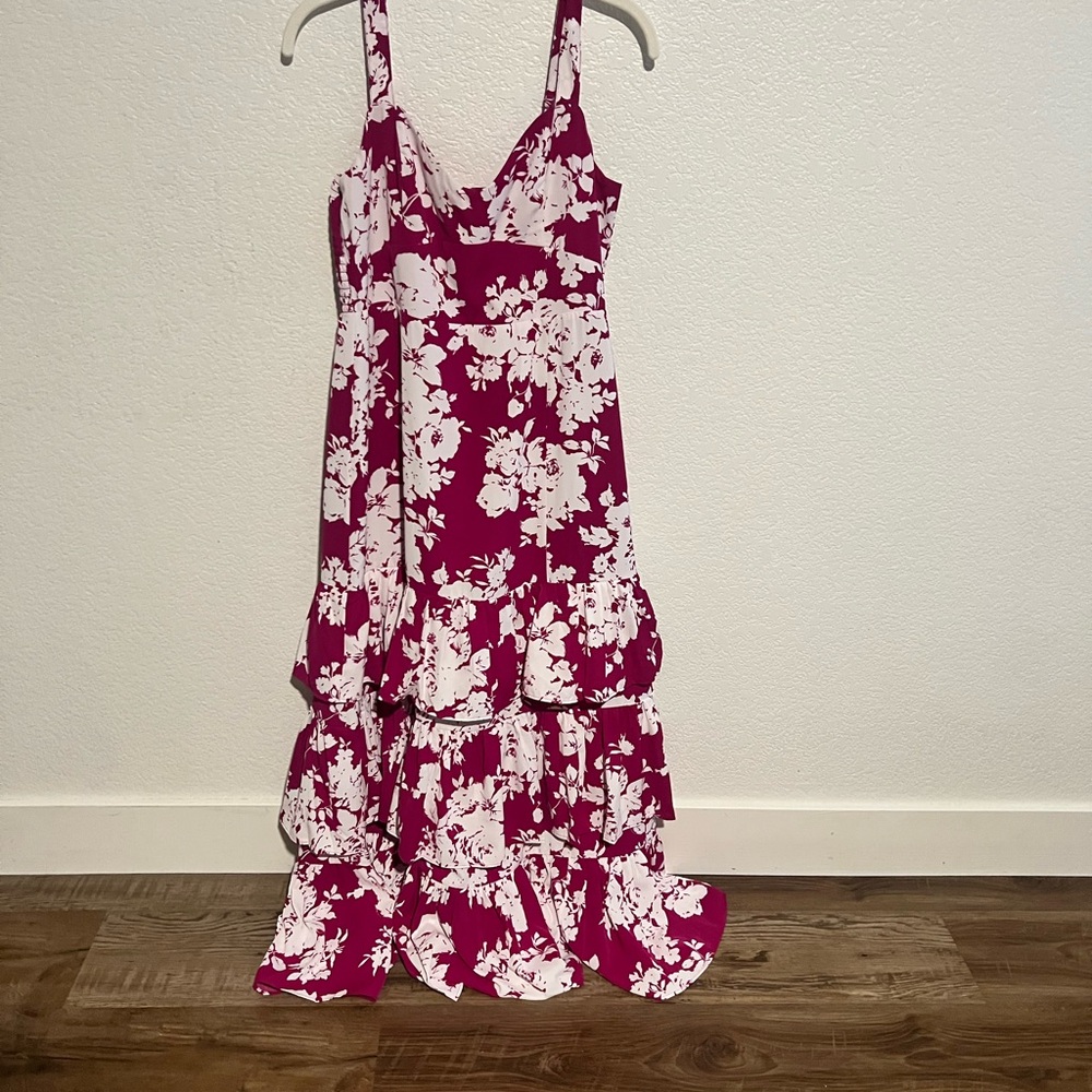 Abercrombie Floral Pink Maxi Dress
